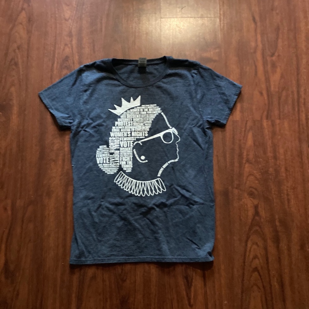 Blue Ruth Bader Ginsburg Tee